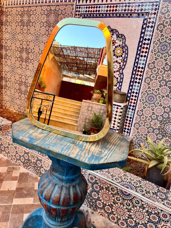 Moroccan traditional chandelier with intricate metalwork