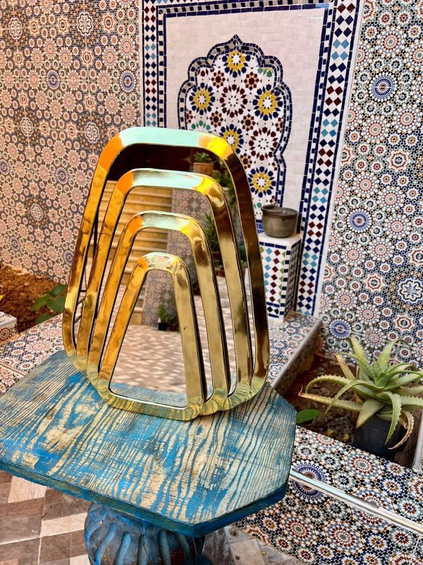 Moroccan traditional chandelier with intricate metalwork