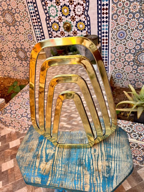 Moroccan traditional chandelier with intricate metalwork
